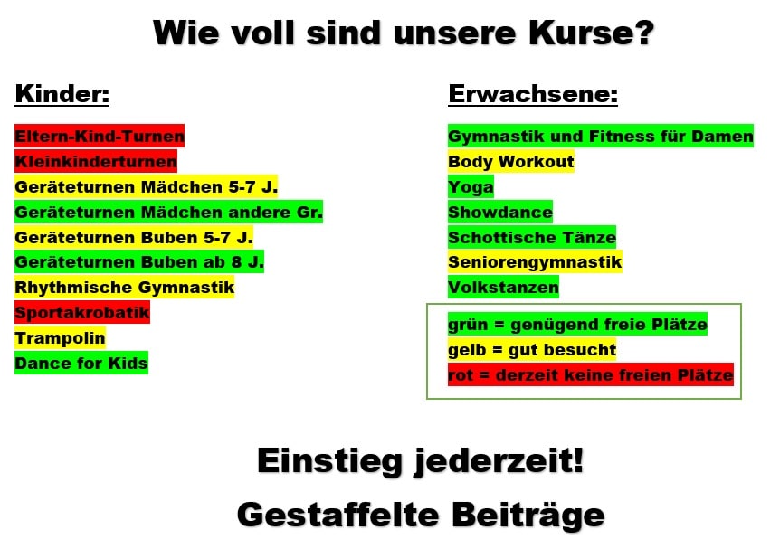 Jederzeit In Kurse Einsteigen